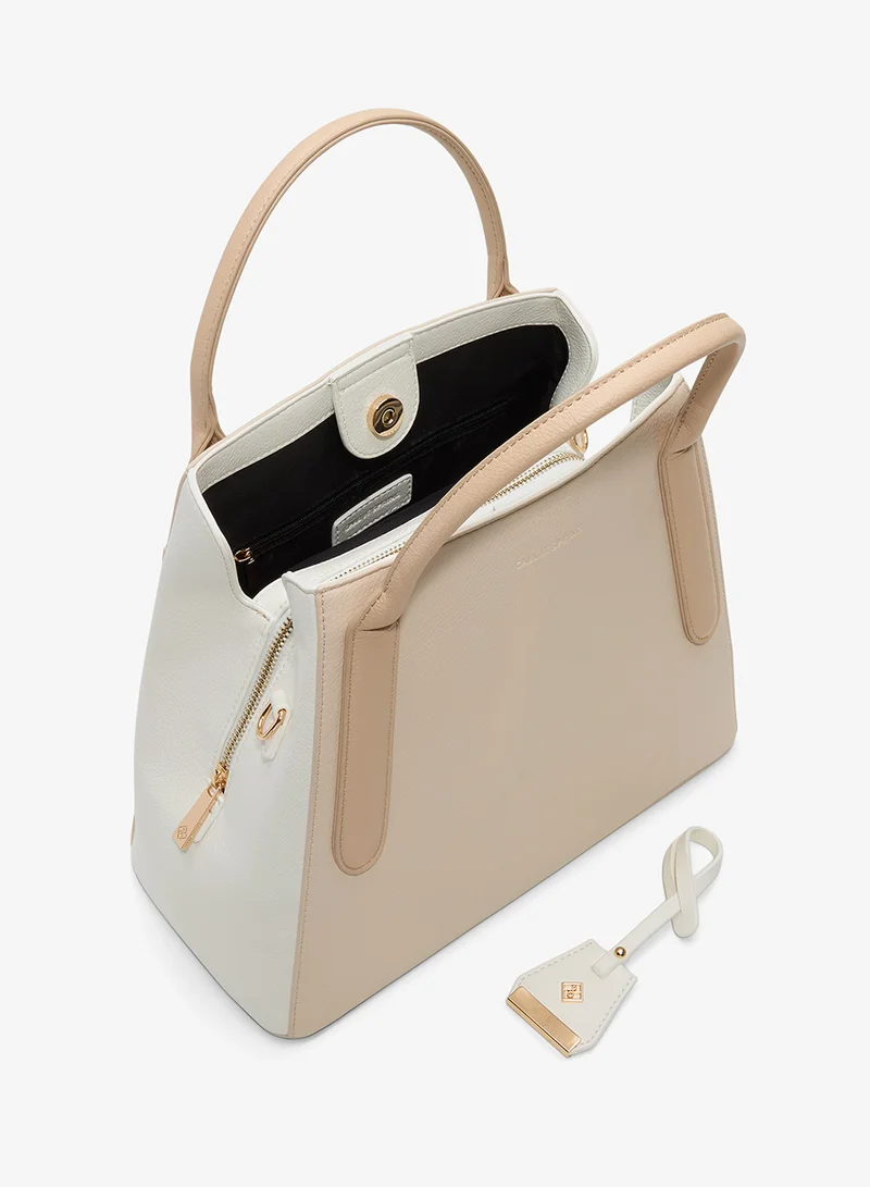 Call it Spring BEIGE COMBO Lopburi Top Handle Satchel Bag for Women | Best Price UAE